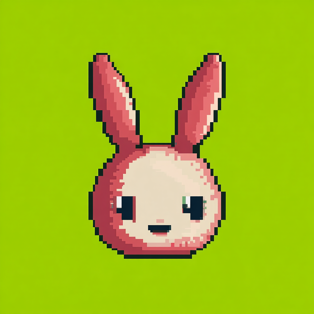 Pink Pixel Rabbit